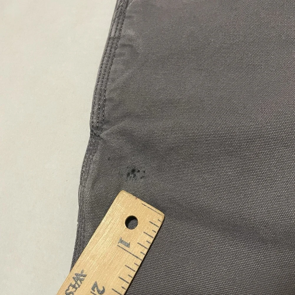 Carhartt Shorts Men's Size 48 X 9.5 Gray Canvas Relaxed Fit Workwear Rugged Flex